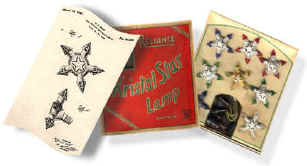 Kristal Stars from the early 1930s, along with the patent drawing.