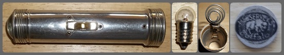 Courtesy of GotALight.net, this flashlight has a patent date of 9-9-1916
