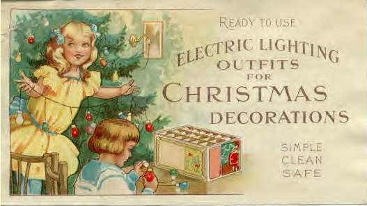 Early General Electric Christmas Lights booklet